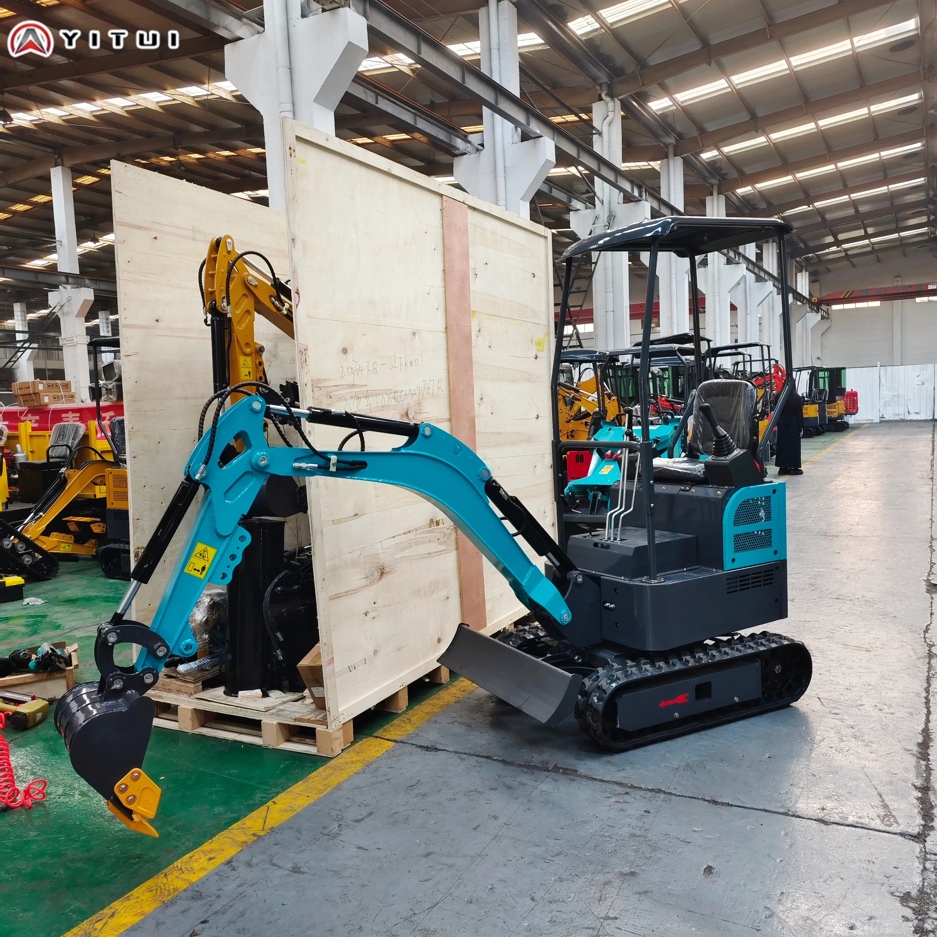 حفارة صغيرة 1.5 طن مع محرك اختياري حفارة صغيرة مخصصة عالية الجودة مع كابينة وأدوات مساعدة متعددة