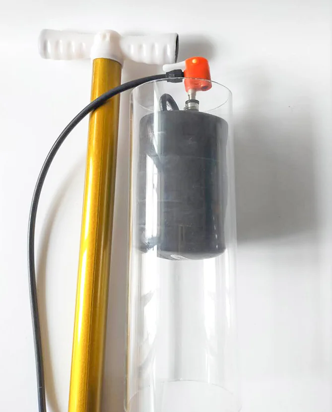 Pneumatic inflatable rubber tubing is used to test sewer plugs