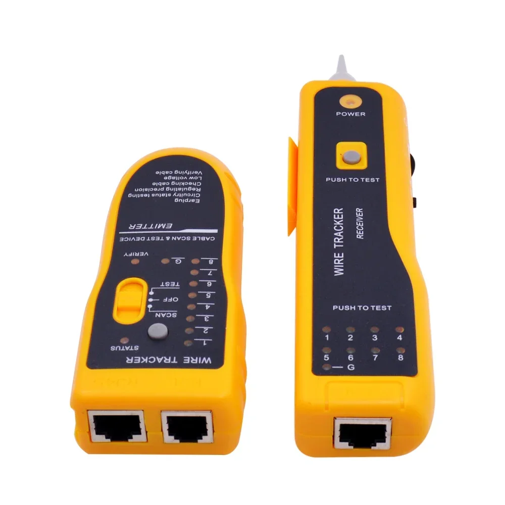 LAN Network Cable Tester Cat5 Cat6 RJ45 UTP STP Detector Line Finder Telephone Wire Tracker Tracer Diagnose Tone Tool Kit