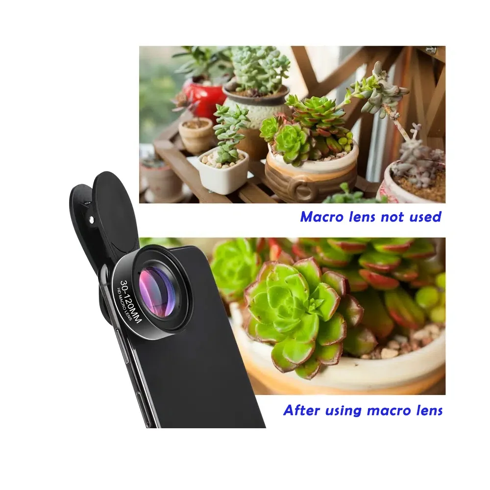 4K HD 30-120mm Professional Macro Mobile Lens For iPhone Camera Phone Camcorder Lenses Samsung All Smartphone CPL Star Filter