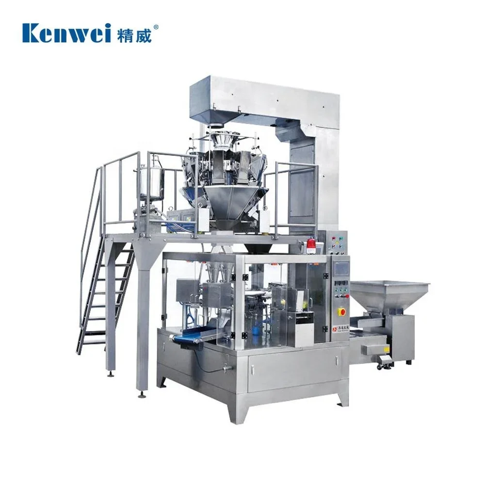 Automatic Food Packaging Machine 10 Head Multihead Weigher Packaging Machine For Weighing Leisure Food Hardwares