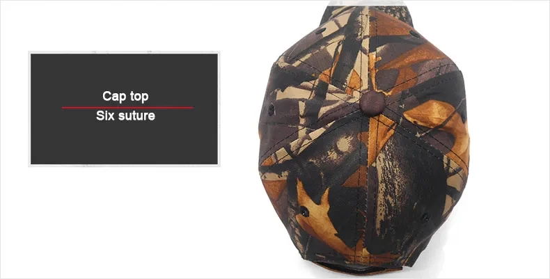 Baseballkappe mit individuellem Logo und Tarnmuster für Männer und Frauen, Text-Stickerei, Jagd-, Angel- und Sportkappen, verstellbar, Dropshipping – Detail 10