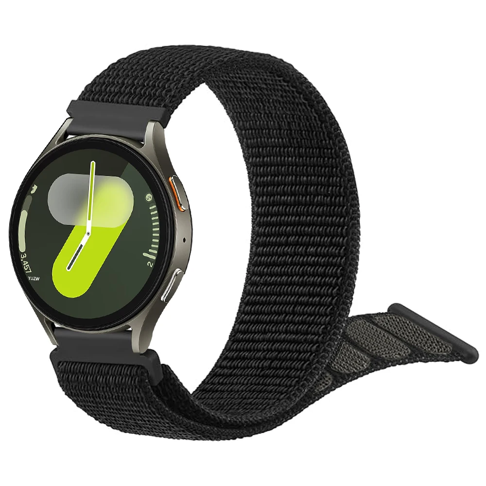 20mm 22mm Smart Watch Strap for Amazfit BIP 6 5 UNITY/Balance 2/Active2 Nylon Loop Bracelet for Samsung Galaxy Watch 7/4/6/5 Pro