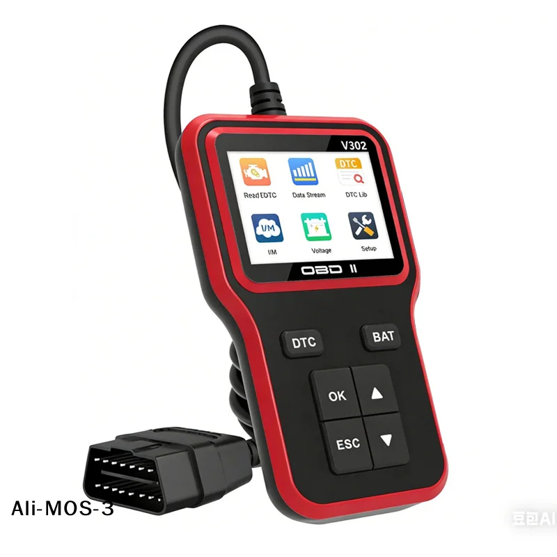 

Детектор неисправностей двигателя V302, диагностический сканер OBD2 и тестер аккумуляторов, поддерживающий несколько языков