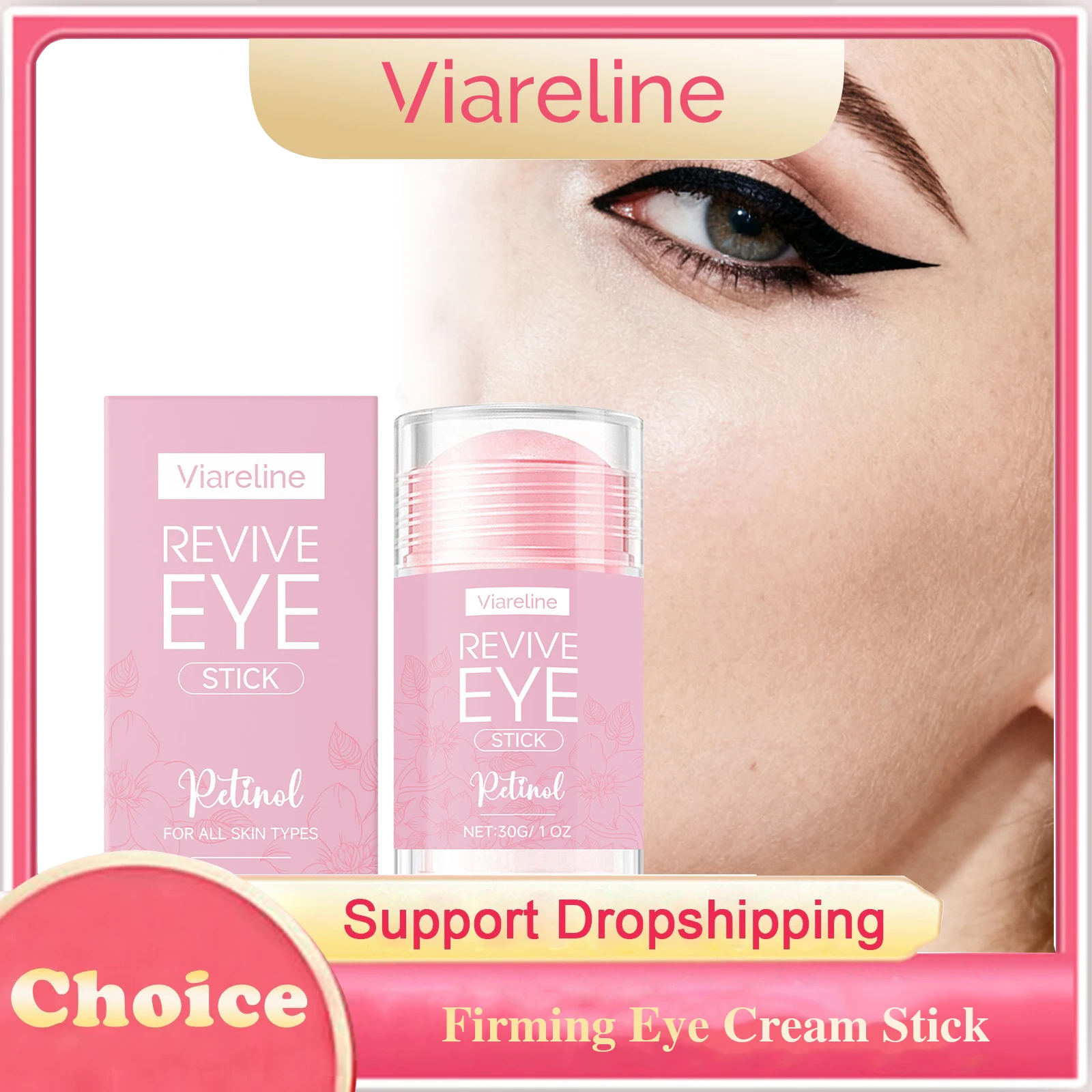 Firming Eye Cream Stick Tightening Moisturizing Lighten Dark Circles Fade Fine Lines Repair Smoothing Lifting Brighten Eye Balm