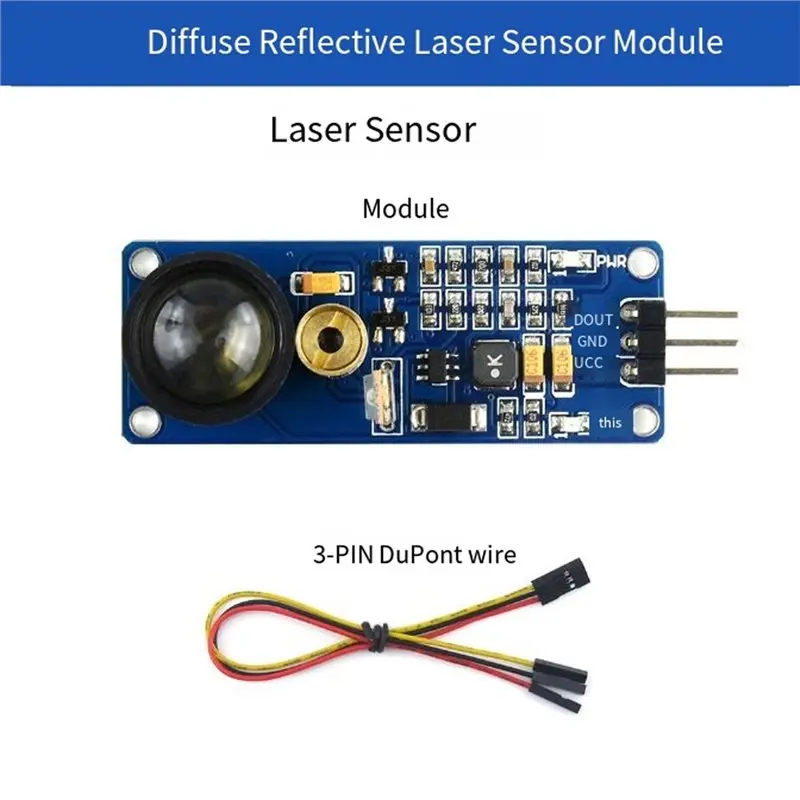 Y01A Smart Car Robot Progetti Compatibile con Riflessione Diffusa Modulo Sensore Laser Gamma Regolabile Rilevamento Evitamento Ostacoli