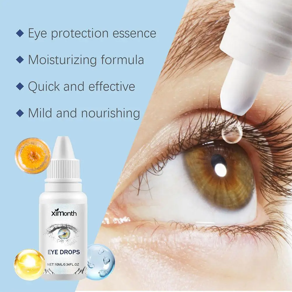 3pcs*10ml Eye Drops Moisturizing Eyes Effectively Relieve Dryness Refreshed Eyes Serum Health Care For Women And Men Use