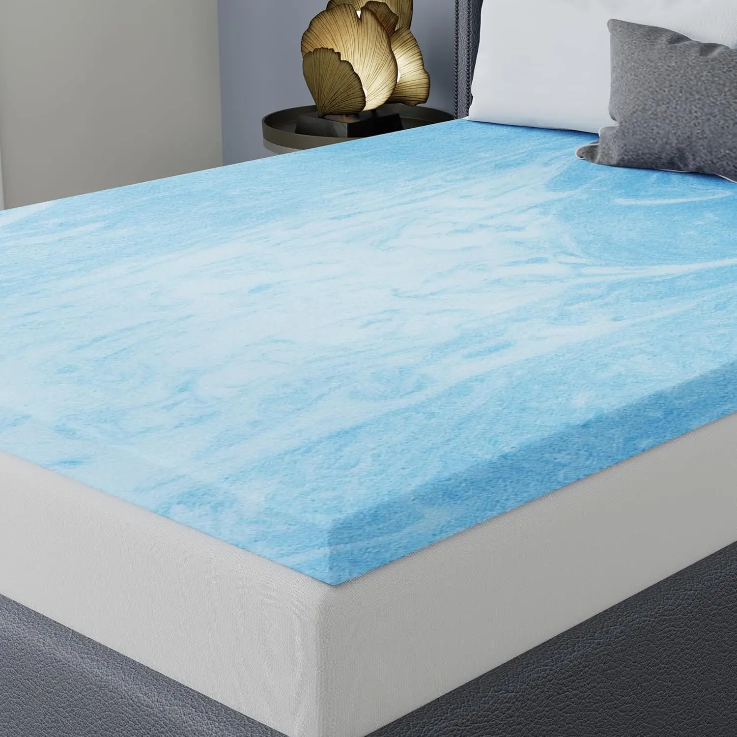 

3” Gel Swirl Memory Foam Mattress Topper, King