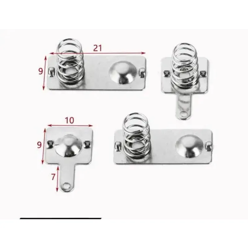 200pcs （50sets）Battery spring piece No. 7 positive and negative connection contact piece Toy remote control universal 10X9mm