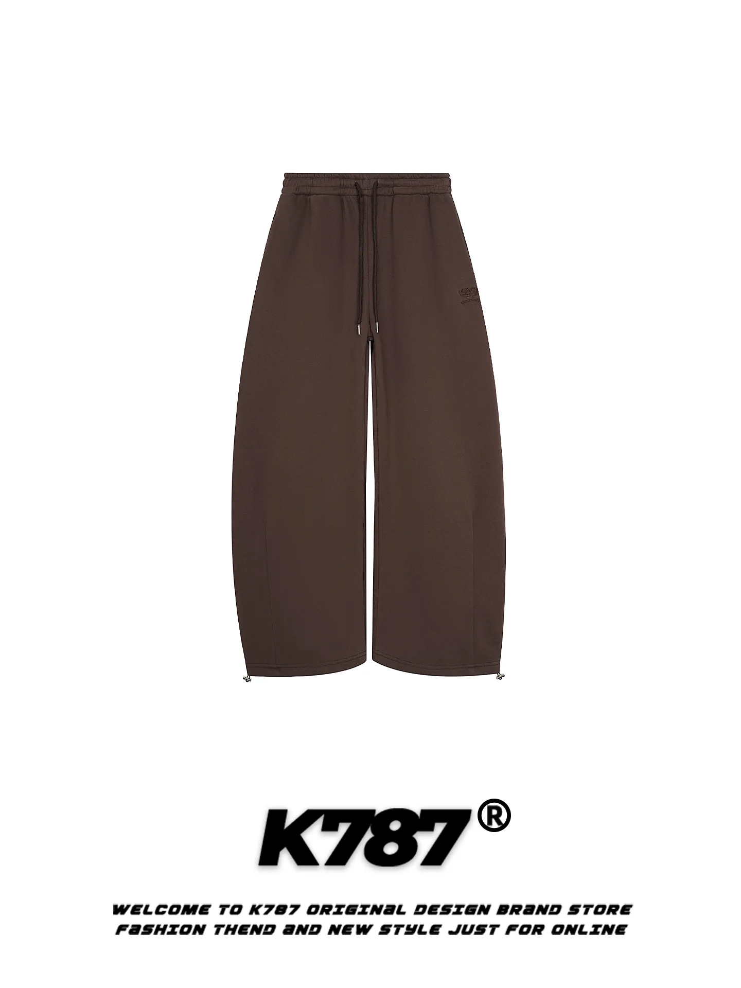 

Брюки K787 в американском ретро-стиле из вельвета с завязками, повседневные, унисекс, свободные, теплые, широкие, в пол