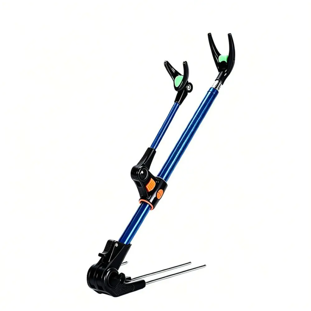 Adjustable Stainless Steel Fishing Pole Bracket Ground Insert Stand Durable Support For Carp Fishing Outdoor Tools