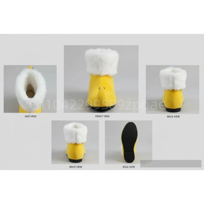 عيد الميلاد سانتا كلوز أحذية الرجال البرتقال حذاء من الجلد جرس تأثيري اكسسوارات أشار تو أحذية عيد الميلاد حفلة مرحلة الأداء #6