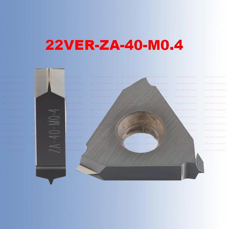 Vertical Cyclone Milling Thread, Carbide Insere Toolholder, CNC ZA-40-M1.0 Módulo, 40 graus 22VER, M0.5, M0.8, M3, 1,0mm, 1,5mm