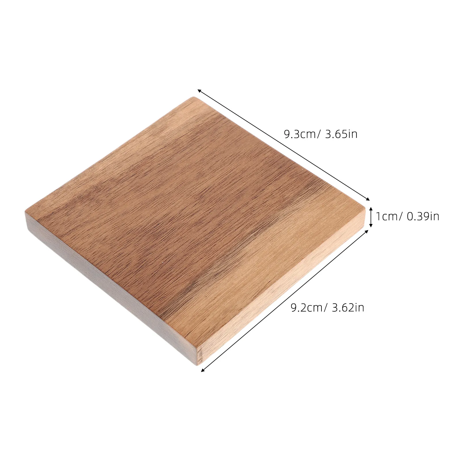 2Pcs Wooden Mug Insulation Pad Solid Wood Table Mat Heat Resistant Coffee Cup Coasters Non Slip Beverage Mat for Desk Office