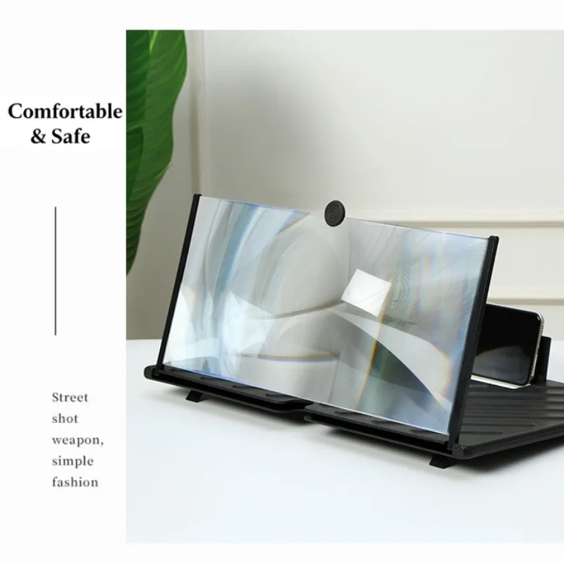 

3D-лупа для экрана телефона, выдвижная подставка с оптической линзой HD для просмотра фильмов, потоковое видео, онлайн-класса