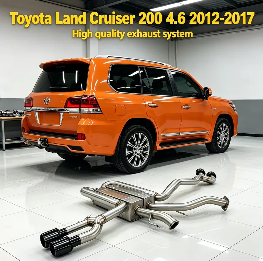 

Stainless Steel Valve Controlled Exhaust System with Side Quad Tips for Toyota Land Cruiser 200 4.6L V8 2012-2017