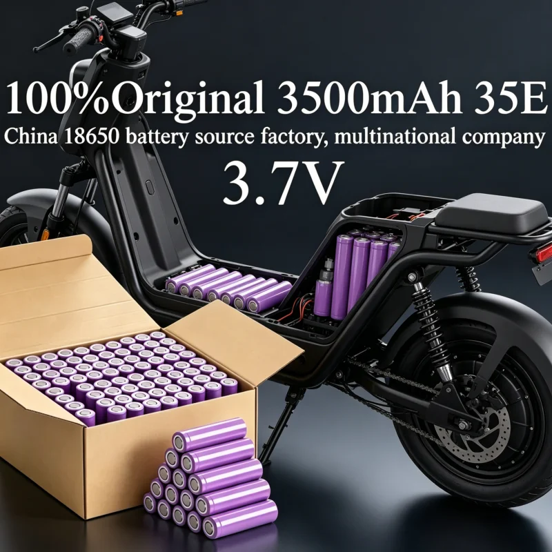 

High Efficiency 18650 Flat Top Battery, 3.7V 3500mAh, 25A Heavy Current Discharge, Full Safety Protected Lithium Battery