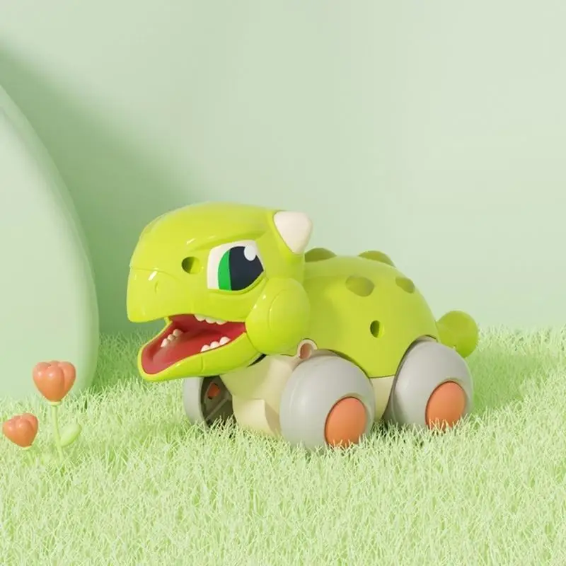 F62D Animal Cartoon Dinosaur Toy Pull Back Car Toy for Kids Gift Boy