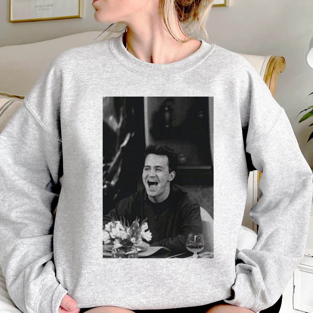 

Chandler Bing hoodies women long sleeve top Korean style Pullover tracksuit women 90s clothing