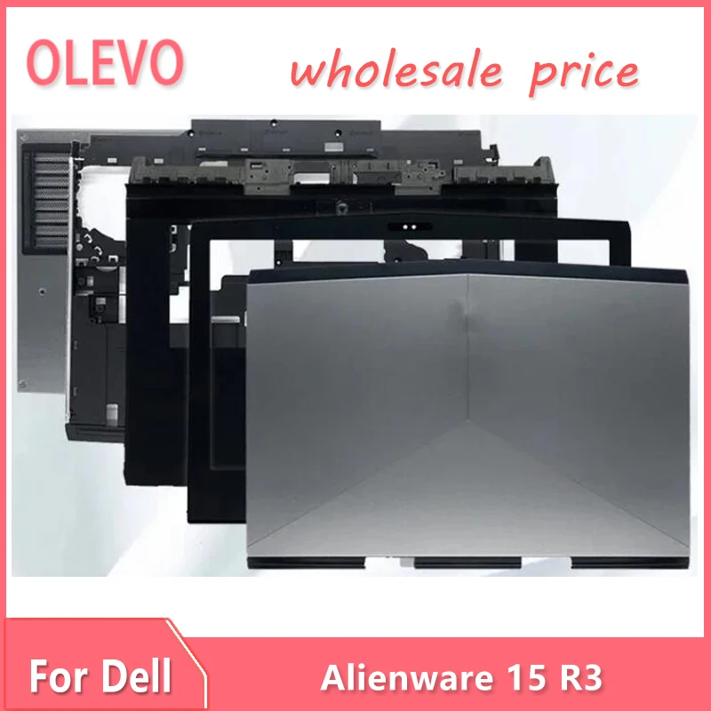 

For Dell Alienware 15 R3 LCD Back Cover/Front Bezel/Hinges/Palmrest/Bottom Case Cover 0KWP7D 0892VY 0VN6FK 0F9V34 071YM7 Silver