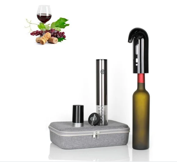 

The New Idea Top Selling Gadgets Electronic Wine Opener Electric Corkscrew Wine Accessories Gift Set For Wine Bottle
