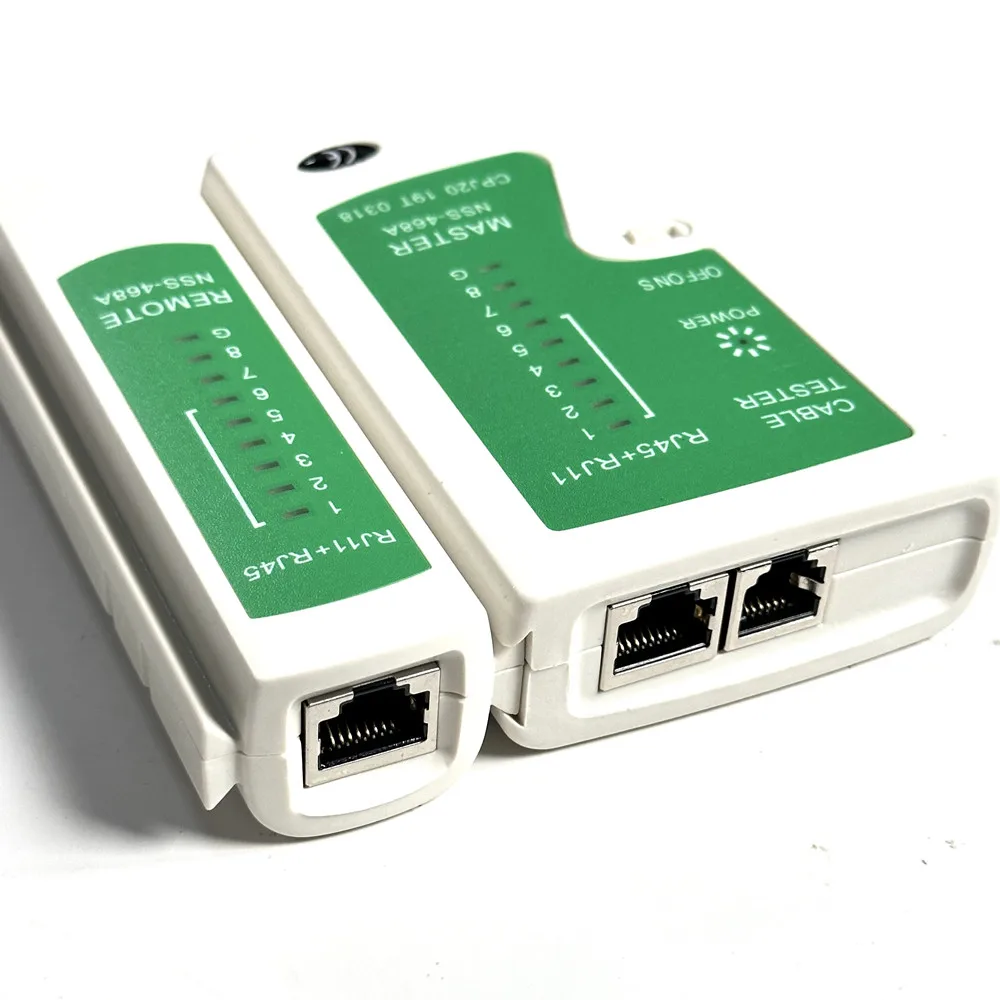 Тестер сетевого кабеля RJ45 Тестер Ethernet-кабеля Инструмент для тестирования локальной сети Cat5 Cat6 CAT7 8P 6P LAN-кабеля и телефонного кабеля RJ11