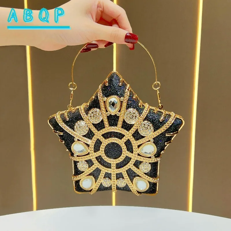 Dinner Clutch Bag Luxury Brand Dinner Party Clutch Bag Diamond Shining Fashion Personalized Style Women's Shoulder Messenger Bag