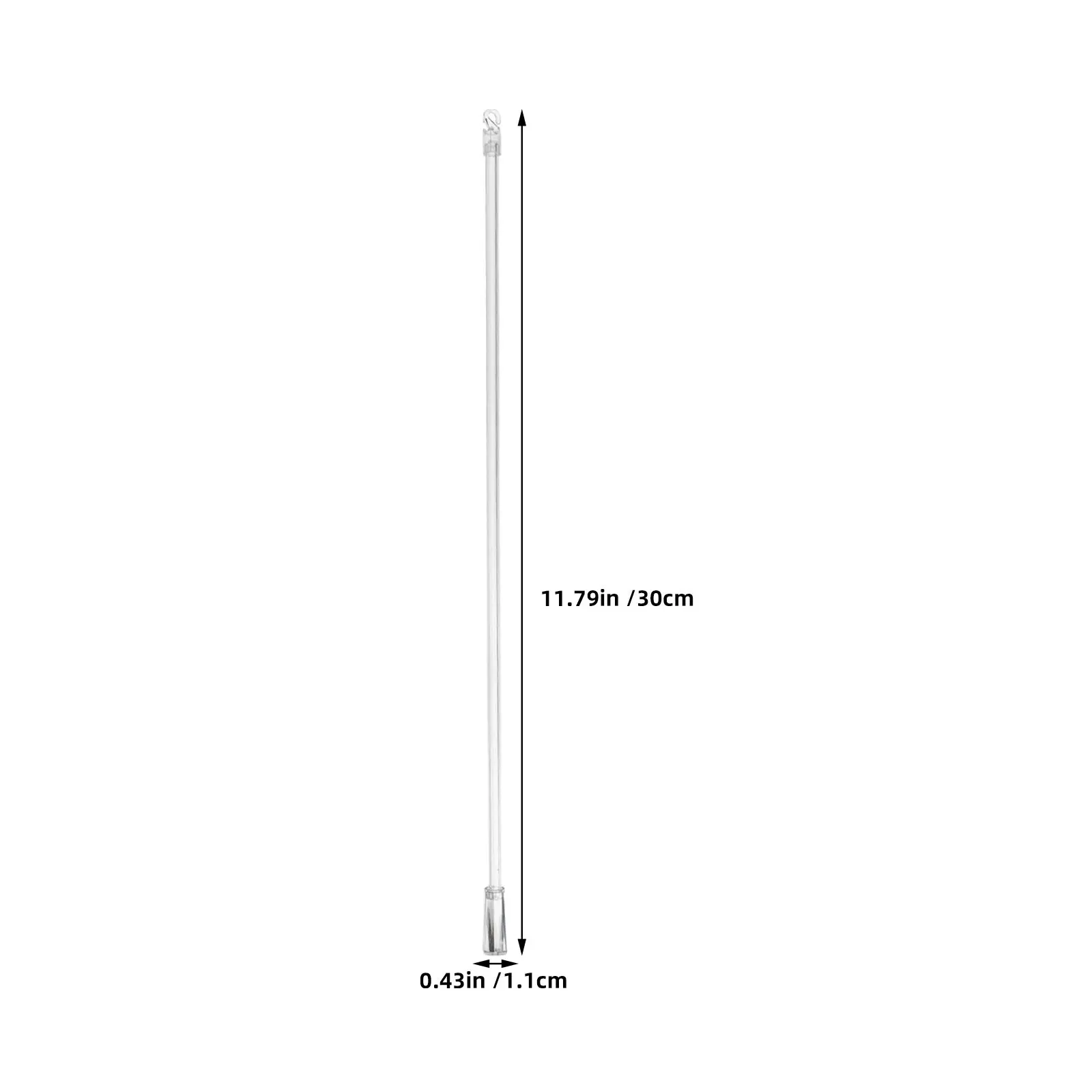 Window Blind Tilt Wand Transparent Replacement Rod Hook Vertical Blind Stick Accessories Blinds Rod Blinds Rods for Windows