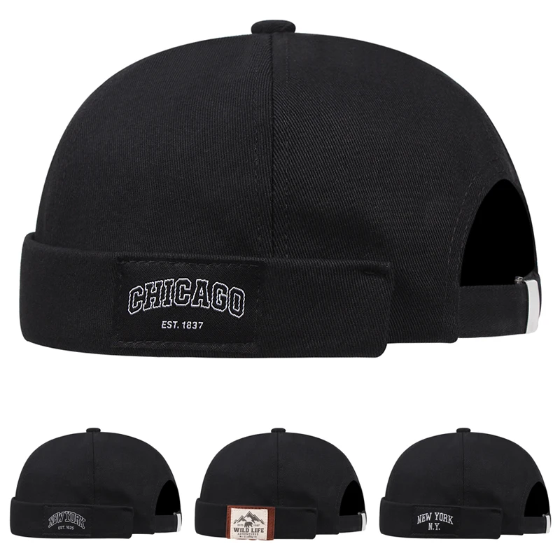 2026 New Guapi Hat New York Chicago Labeled Embroidered Landlord Hat Outdoor Daily Commuter Decorative Hat Unisex Borderless Hat