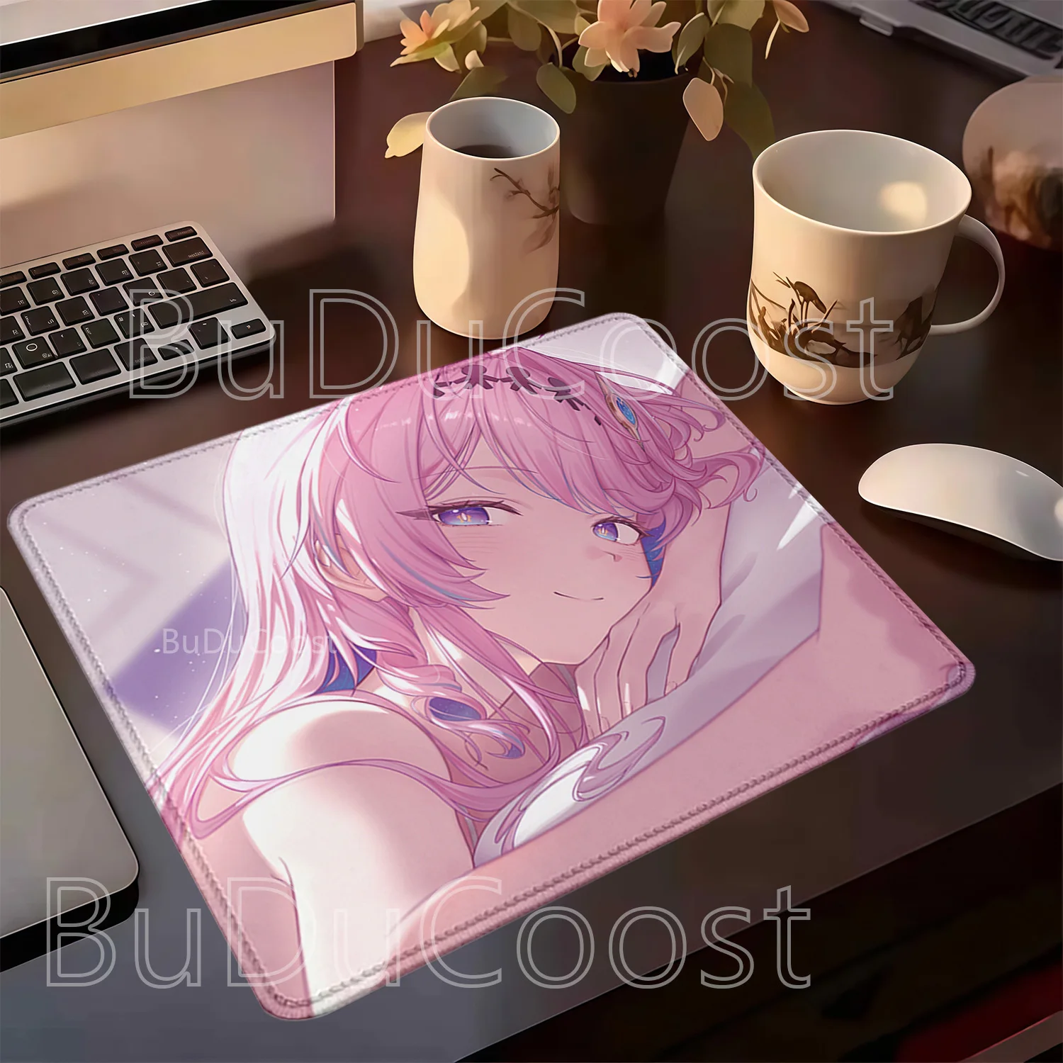 Mousepad Denia Wuthering Waves WuWa Small Size Kawaii Anime Girl Gaming Keyboard Mouse Pad Office HD Printing Overlock Desk Mat