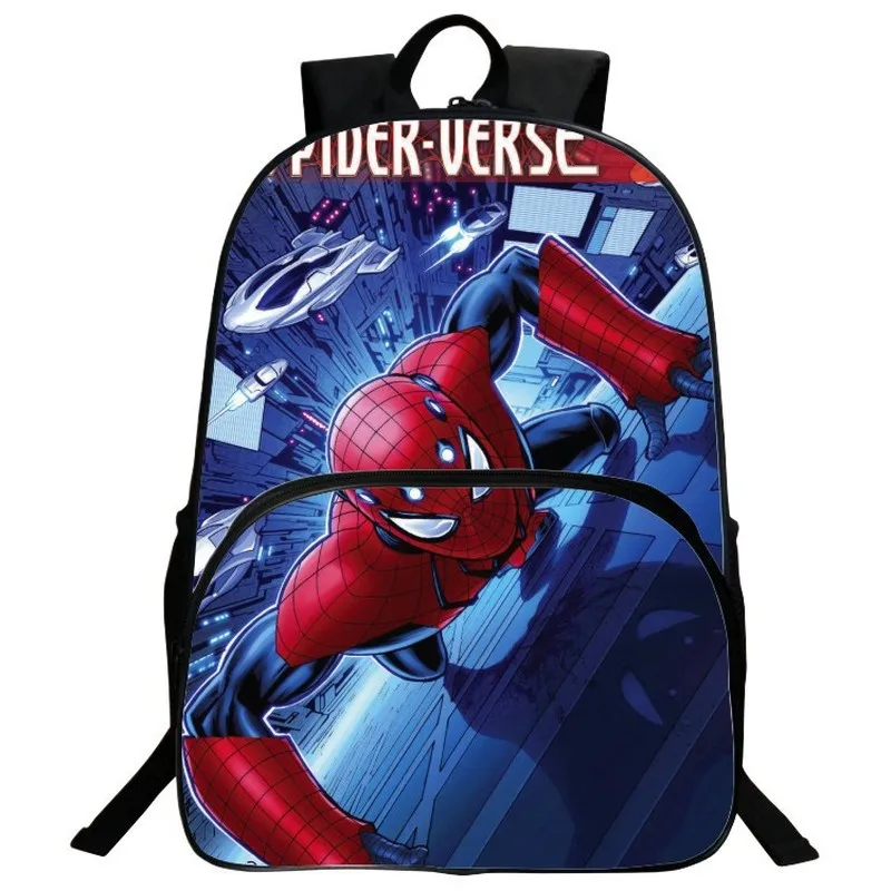 Marvel Anime Figure Parallel Universes Spiderman Miles Morales Gwen Stacy Children\'s Student Backpack Schoolbag Birthday Gifts