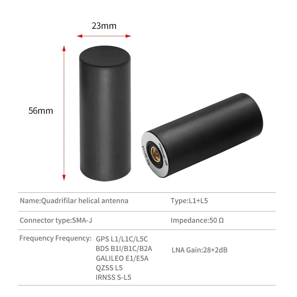 High Precision RTK GNSS GPS Antenna L1 L2 L5 GLONASS BDS Galileo Signal Booster for Helix Positioning UAV Unmanned Vehicle Ship