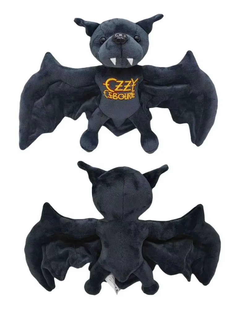 

25cm Lovely Ozzy Osbourne Bat Plush Pillow Doll For Boys and Girls Christmas Halloween Decoration Holiday Gifts