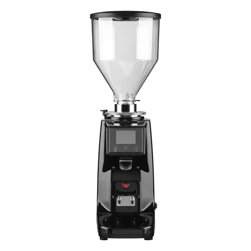 Professional Commercial Coffee Grinder Hotel Black Touch-screen Espresso Bean  Electric   Machine