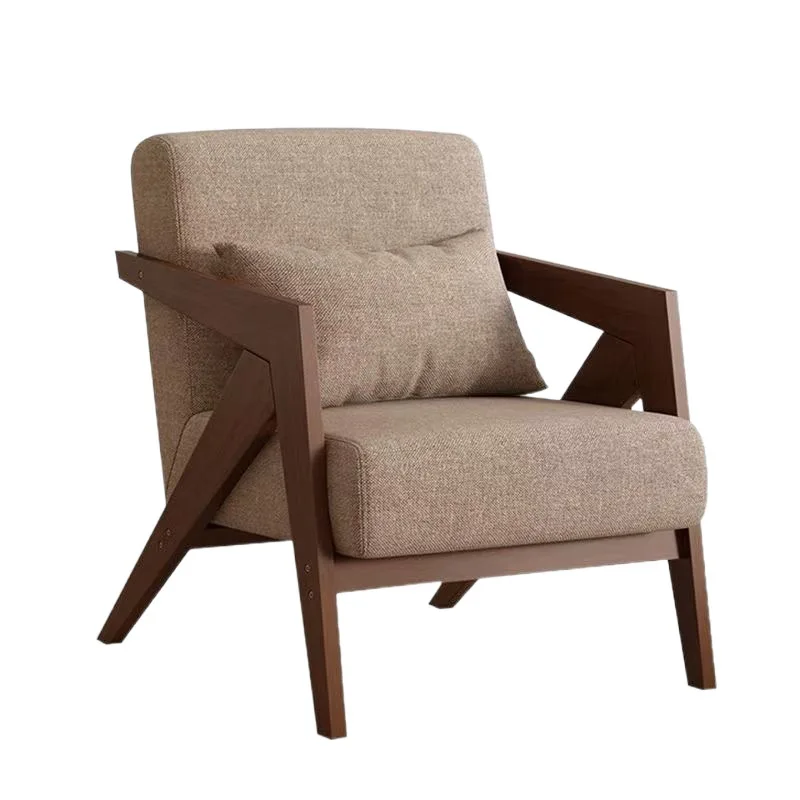 

Single sofa chair French medieval living room balcony leisure chair wabi-sabi coffee shop clear bar milk tea