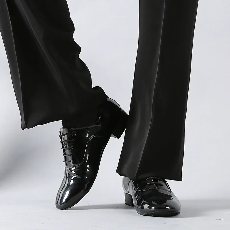 New men\'s dance shoes latin ballroom dance shoes modern indoor shoes men tango waltz danicng pu shoes