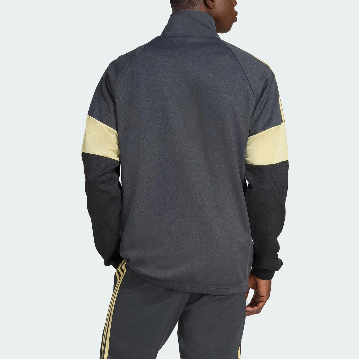 Adidas Originals Mens Three Leaf Clover Stand Collar Patchwork Football Jacket KC7802