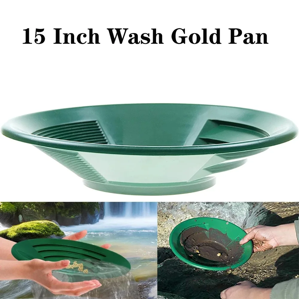 Hot Sale Plastic Gold Pan Basin Nugget Mining Pan Dredging Prospecting River Tool Wash Gold Panning Equipment