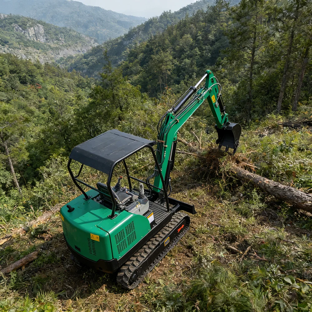 

Hydraulic Mini Excavator 0.8 Ton Rubber Track Bagger Compact Garden Digger Micro Crawler Backhoe For Small Space Projects