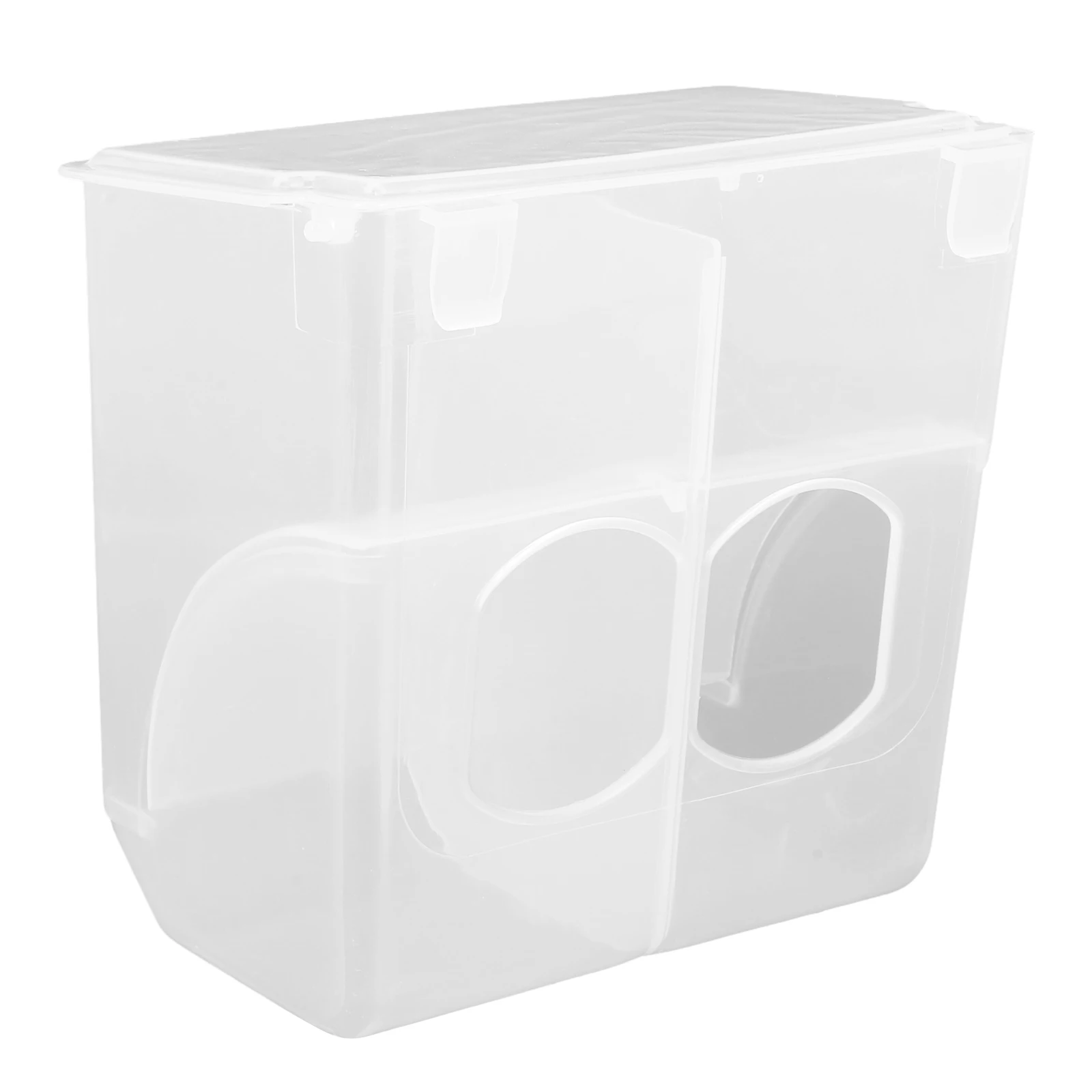 

Pigeon Feeder Large Capacity Trough Antispill Design Hanging Cage Bird Feeders Plastic Water Troughs Portable Feeder Pet