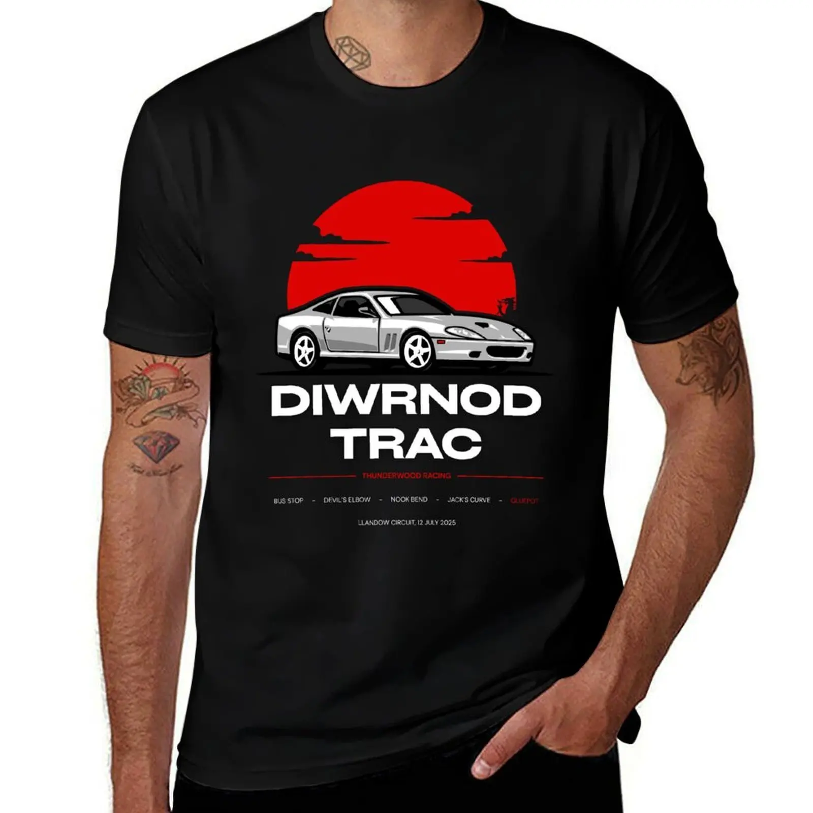 Diwrnod Trac T-Shirt Sports Casual Breathable Tee Shirt