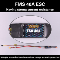 Fms PREDATOR Brushless Esc 40A  Aircraft Model Electric Adjustment 3a Switch Bec Configuration whit Reverse Thrust Function