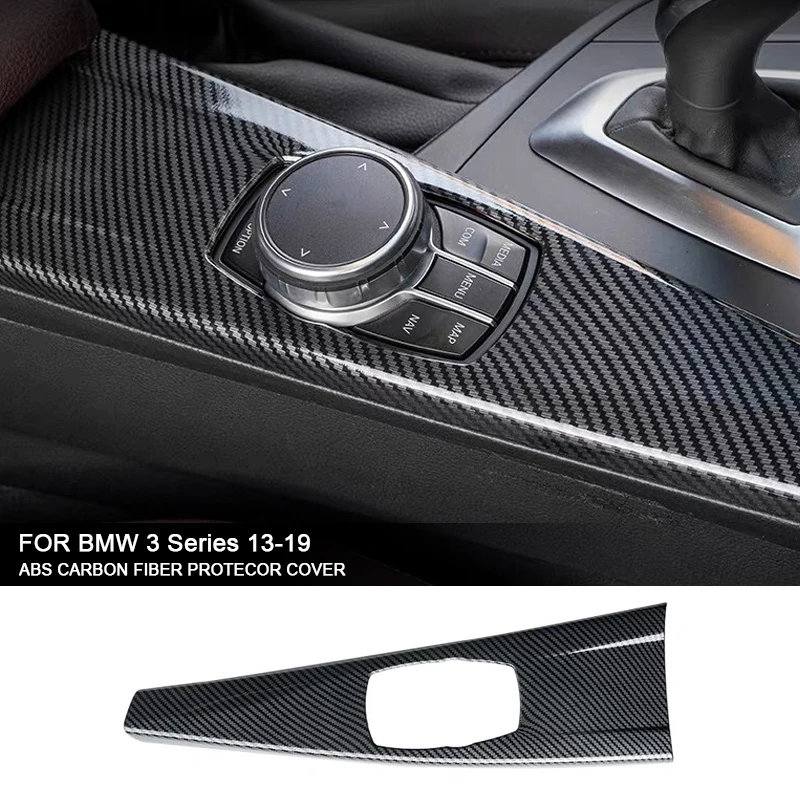 

For BMW 3 4 Series F30 F31 F32 F36 3GT 320i 2013-2019 ABS Carbon Fiber Car Center Console Gear Shift Panel Trim Stickers Cover