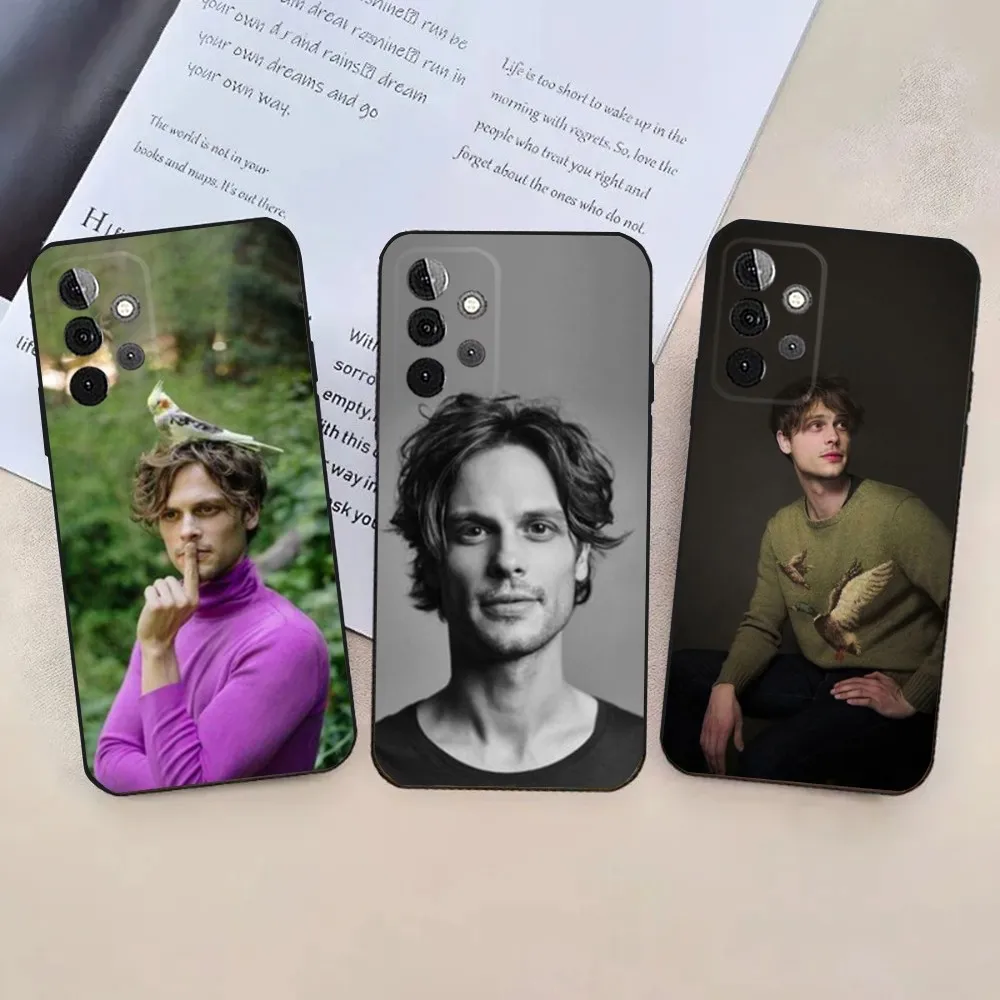 Matthew Gray Gubler Actor   Phone Case For Samsung Galaxy A13,21s,22,31,32,52,53,71,80,91 Soft Black Cover