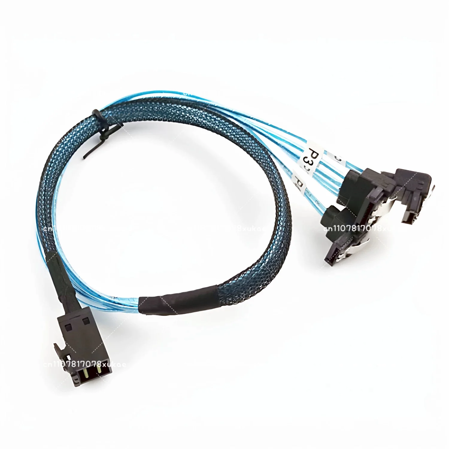 Forward and Reverse Connection Mini SAS HD SFF8643 to 4 Sata Hard Drive Cage Backplane SAS Card Motherboard Data Cable