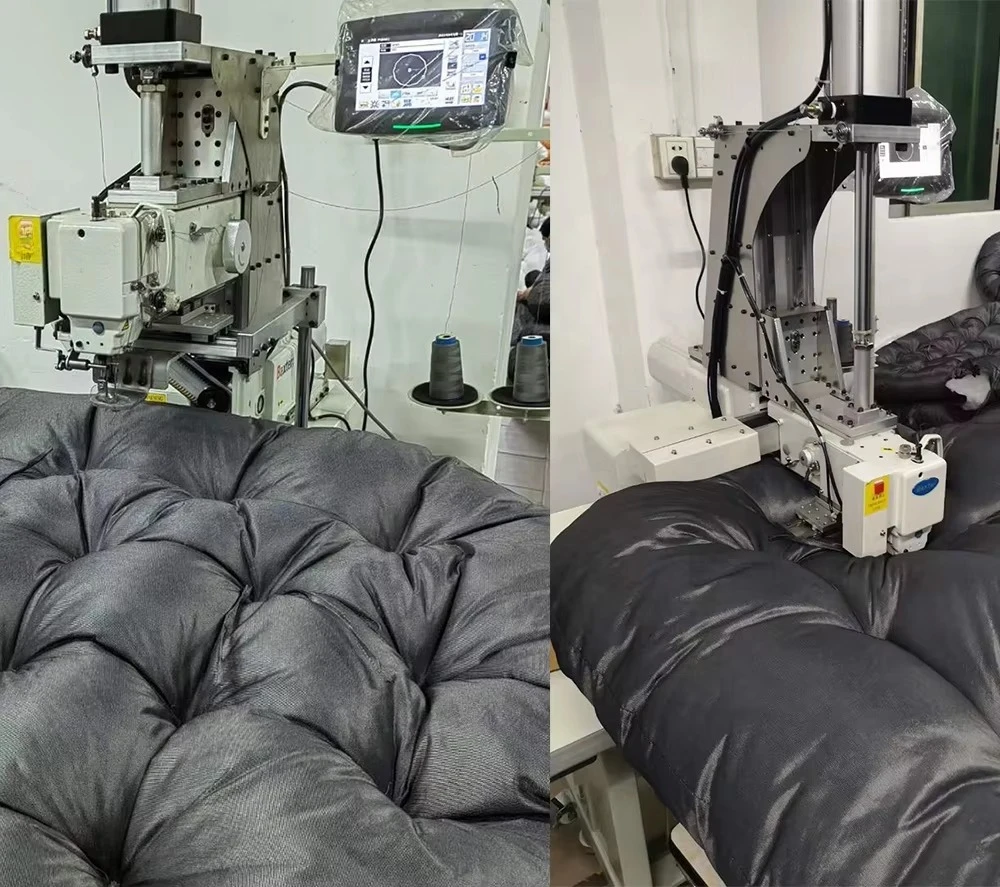 Industrial Mattress Dot Tacking Lock Stitch Pillow Cushion Sewing Machine with Motor & Gear High-Speed