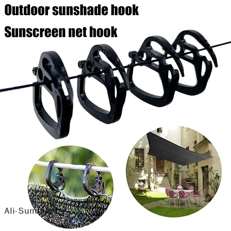【E】10/20/50Pcs Greenhouse Shading Net Clips Holders Fasten Hooks Greenhouse Vegetable Hooks Home Gardening Supplies
