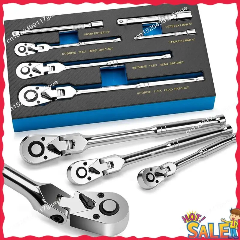 

BOFO 6 PCS Labor-Saving Ratchet Rotatable Multi-Purpose Screwdriver Screwdriver Set Hardware Tool Combination Screwdriver
