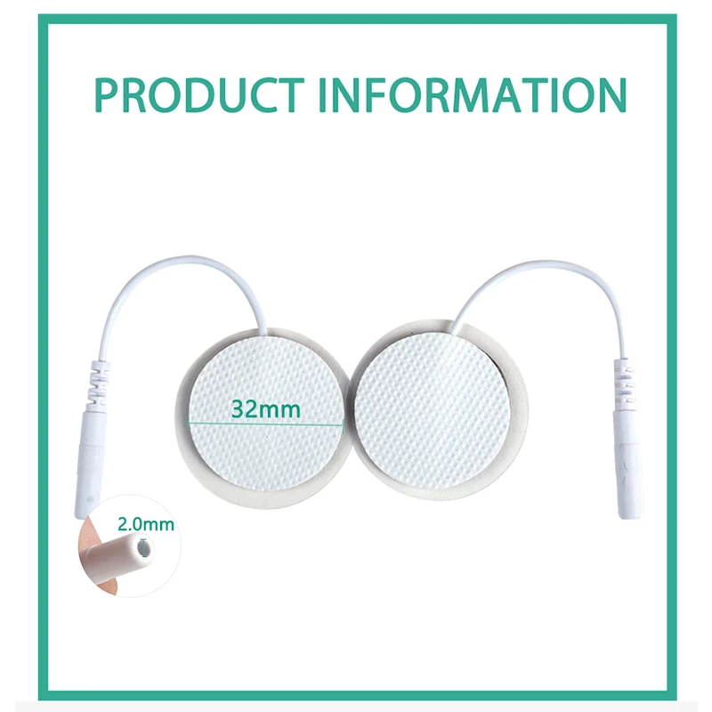 32mm EMS Electrode Pads Slim Self Adhesive Gel Electrode Sticker For Tens Acupuncture Digital Therapy Machine