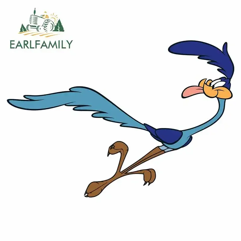 EARLFAMILY 13cm x 9.1cm for Road Runner Camper Car Stickers DIY Occlusion Scratch Body for Car Creative Waterproof Window Decal